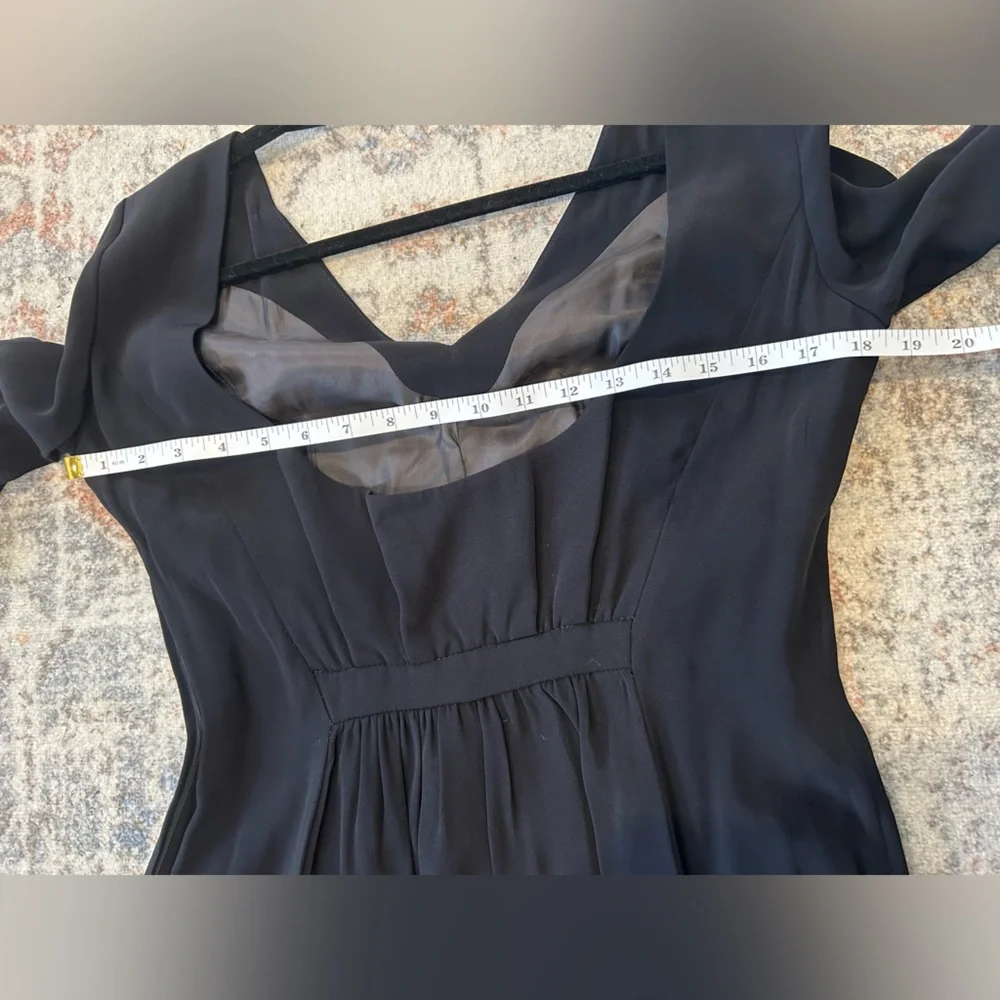 Giorgio Armani Le Collezioni Long Sleeve Vintage Black Dress Goth Witchy 6 - Picture 10 of 12